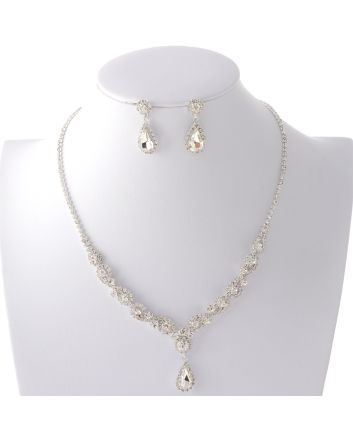 Rhinestone Necklace Set