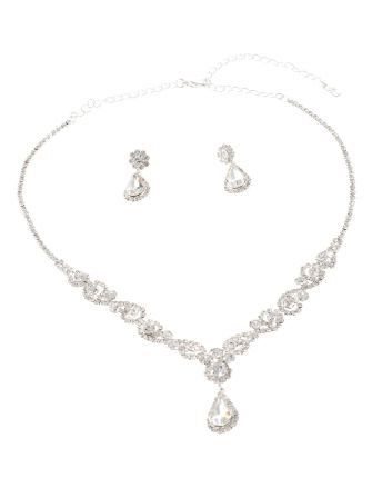 Rhinestone Necklace Set