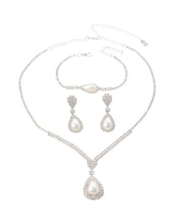 Rhinestone Necklace Set 