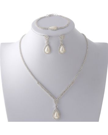 Rhinestone Necklace Set 