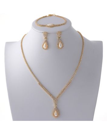 Rhinestone Necklace Set 