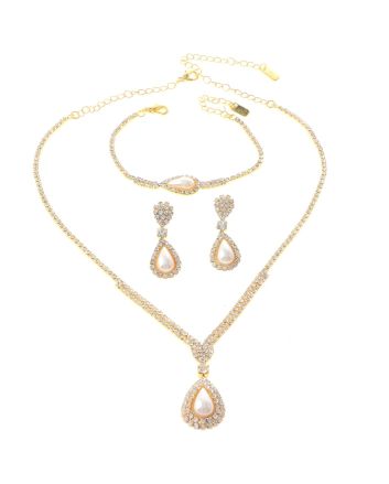 Rhinestone Necklace Set 