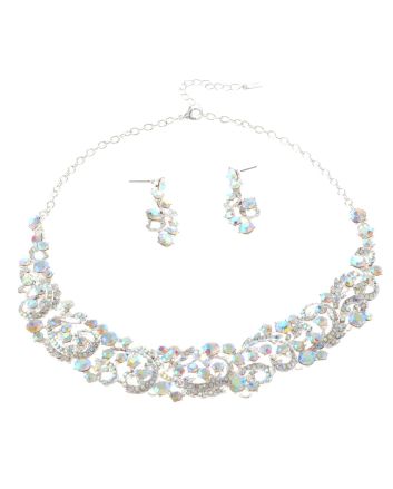Rhinestone Necklace Set