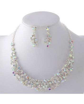 Rhinestone Necklace Set
