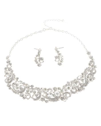 Rhinestone Necklace Set