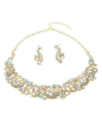 Rhinestone Necklace Set 