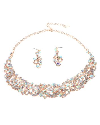 Rhinestone Necklace Set 