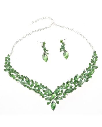 Rhinestone Necklace Set