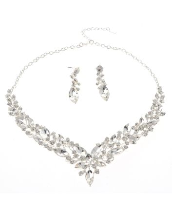 Rhinestone Necklace Set