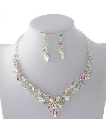 Rhinestone Necklace Set