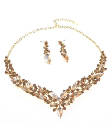 Rhinestone Necklace Set