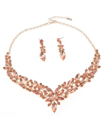 Rhinestone Necklace Set