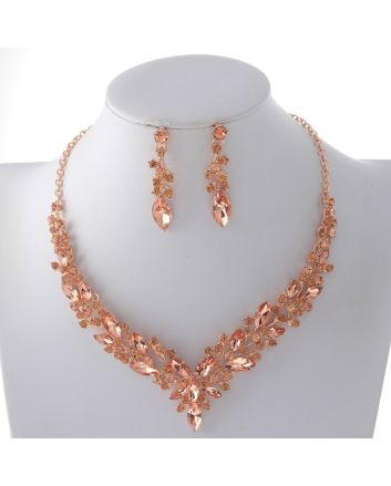 Rhinestone Necklace Set