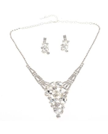 Rhinestone Necklace Set 