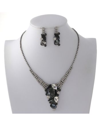 Rhinestone Necklace Set