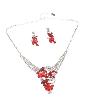 Rhinestone Necklace Set