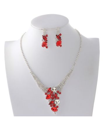 Rhinestone Necklace Set