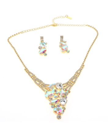 Rhinestone Necklace Set 