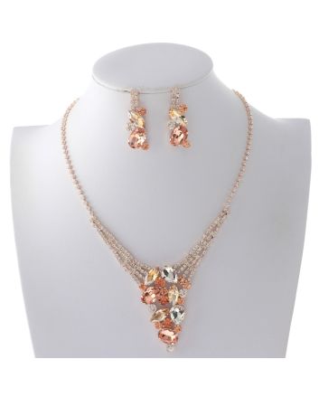 Rhinestone Necklace Set 