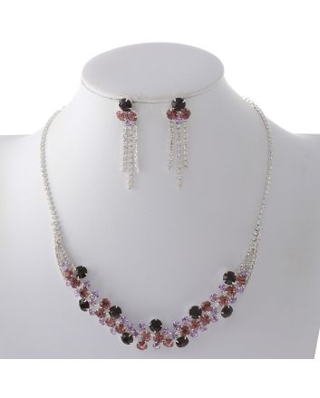 Rhinestone Necklace Set 