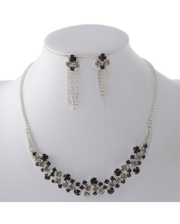 Rhinestone Necklace Set 