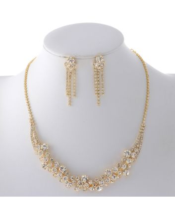 Rhinestone Necklace Set 