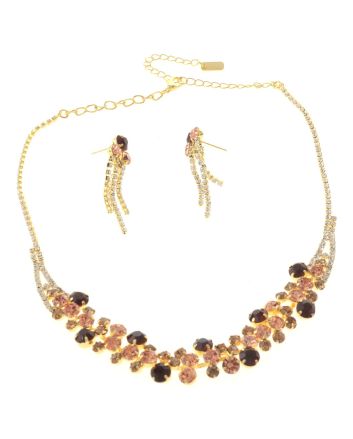 Rhinestone Necklace Set 