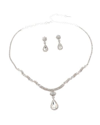 Rhinestone Necklace Set