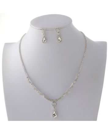 Rhinestone Necklace Set