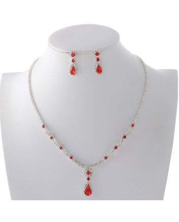 Rhinestone Necklace Set