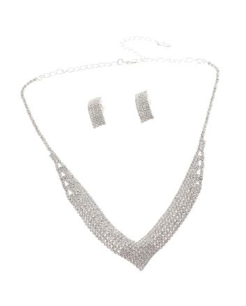 Rhinestone Necklace Set