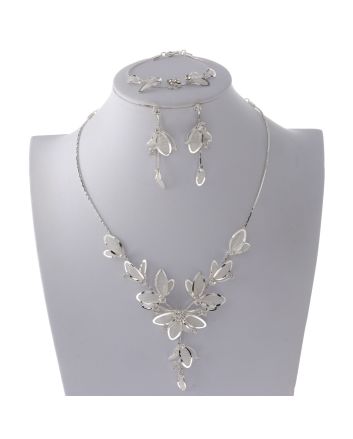 Metal Necklace Bracelet  Set 