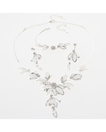 Metal Necklace Bracelet  Set 
