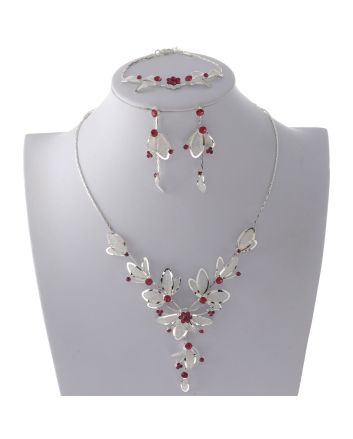 Metal Necklace Bracelet  Set 