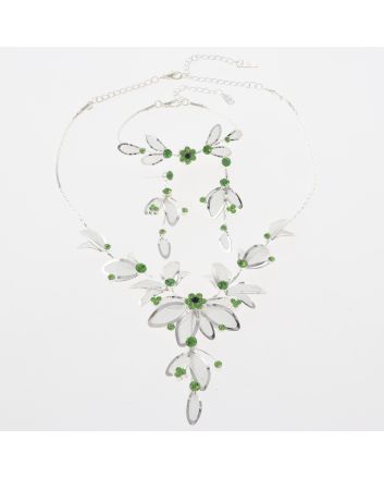 Metal Necklace Bracelet  Set 