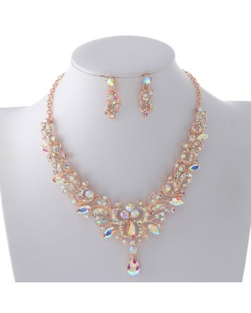 Rhinestone Necklace Set