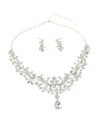Rhinestone Necklace Set