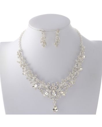 Rhinestone Necklace Set