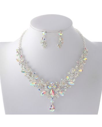 Rhinestone Necklace Set 