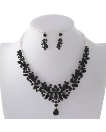 Rhinestone Necklace Set 