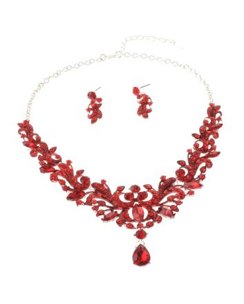Rhinestone Necklace Set