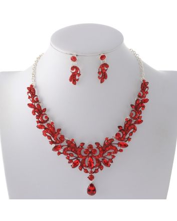 Rhinestone Necklace Set