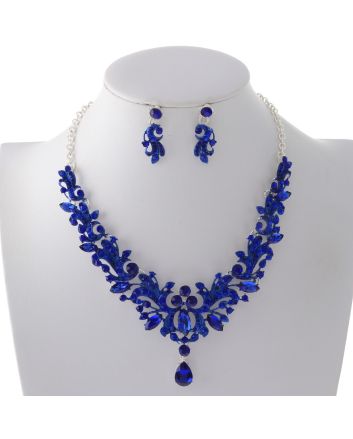 Rhinestone Necklace Set