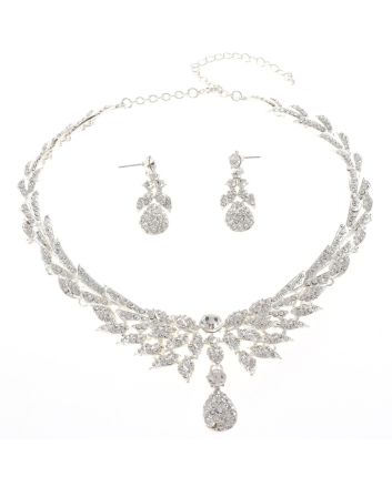 Rhinestone Necklace Set 