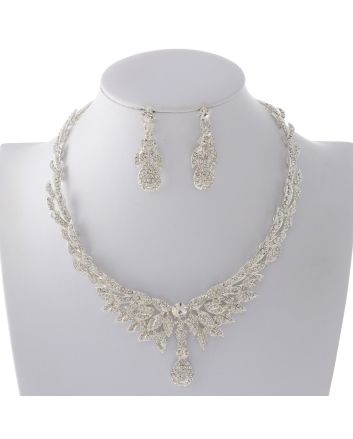 Rhinestone Necklace Set 