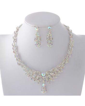 Rhinestone Necklace Set