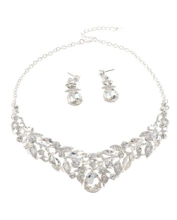 Rhinestone Necklace Set