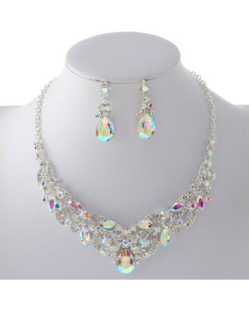 Rhinestone Necklace Set
