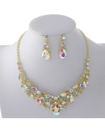 Rhinestone Necklace Set