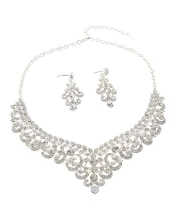 Rhinestone Necklace Set